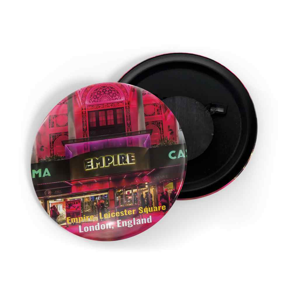 dhcrafts Fridge Magnet Multicolor Famous Tourist Place Empire Leicester Square London, England Glossy Finish Design Pack of 1